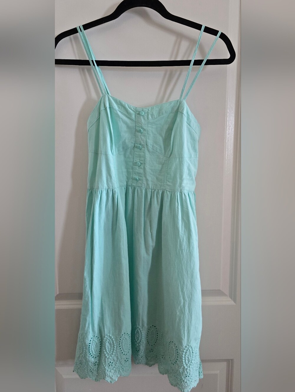 Xhilaration Mint Green Dress With Lace Trim Size M